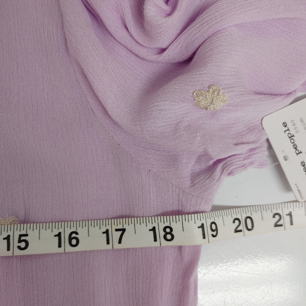 Free People Lilac Blossom Embroidered Dress Size S - Picture 10 of 13
